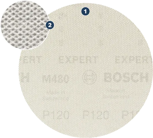 Đĩa mài lưới Bosch , bề mặt mài mịn.