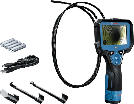 Camera kiểm tra Bosch GIC 4-23 C kèm phụ kiện.