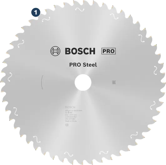 Lưỡi cưa tròn Bosch PRO Steel dùng để cắt kim loại.