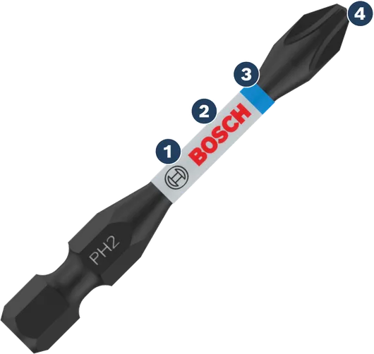 Đầu vít hai đầu Bosch PH2.