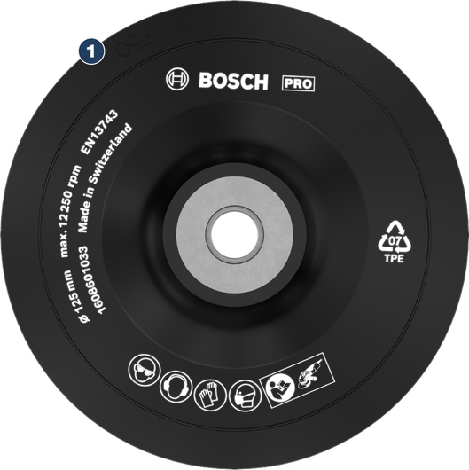 Tấm lót máy mài góc Bosch PRO 125mm.