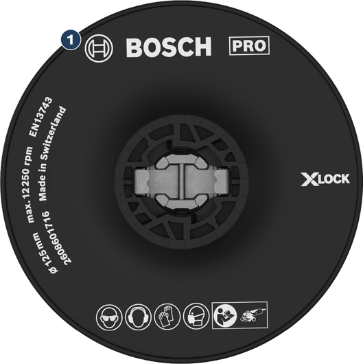 Tấm lót máy mài góc Bosch X-LOCK PRO.