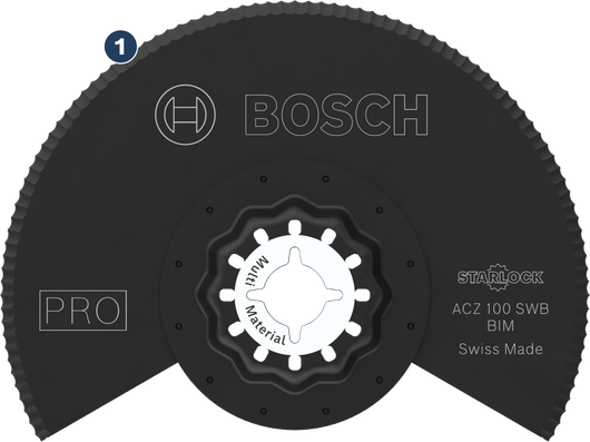 Lưỡi dao đa năng Bosch PRO ACZ 100 SWB, 100 mm.