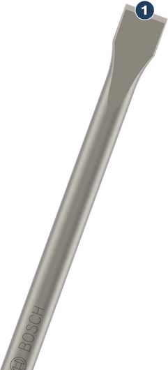 Đục phẳng Bosch SDS plus dùng để đục bê tông.