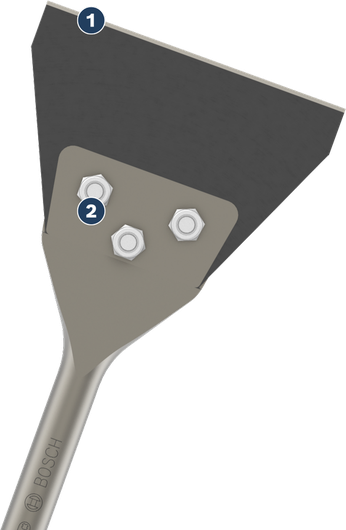 Bộ thay thế máy cạo sàn Bosch PRO SDS plus 130 mm.