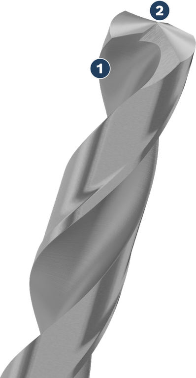 Mũi khoan kim loại Bosch có đầu mài chính xác.