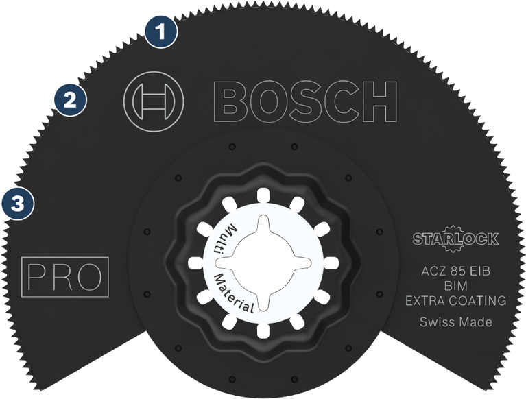 Lưỡi cưa đa vật liệu Bosch Starlock ACZ 85 EIB.