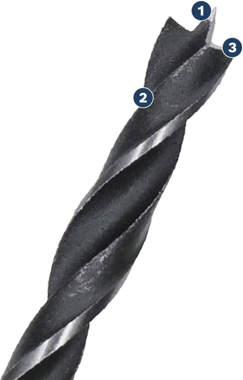 Mũi khoan nhện đầu cacbua Bosch cho khả năng khoan chính xác.