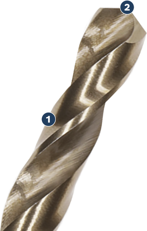 Mũi khoan xoắn Bosch dùng để khoan kim loại.