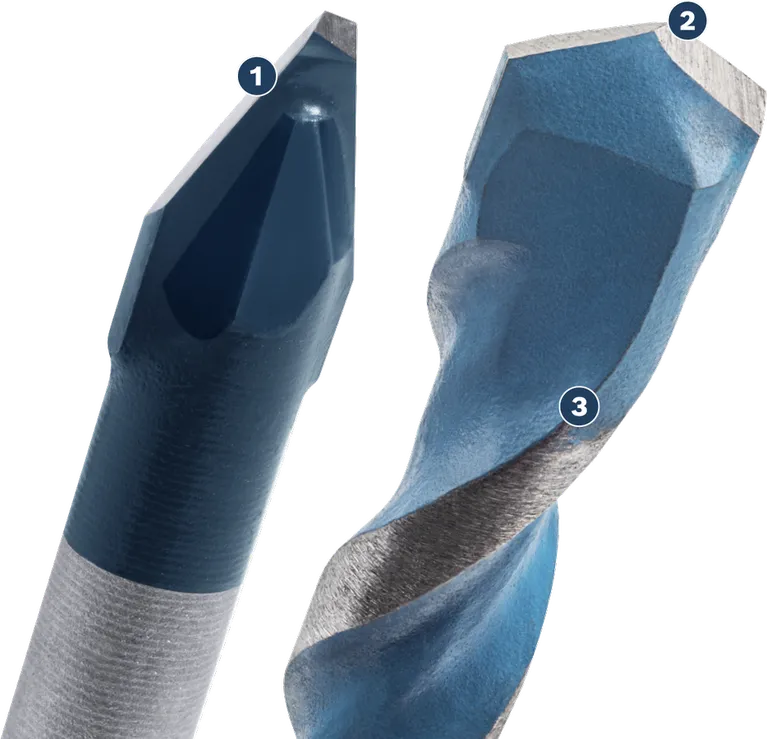Cận cảnh mũi khoan Bosch Professional MultiConstruction.