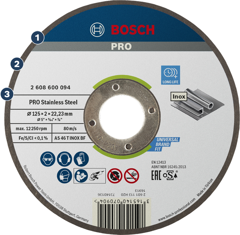 Đĩa cắt thép không gỉ Bosch PRO dành cho Inox.
