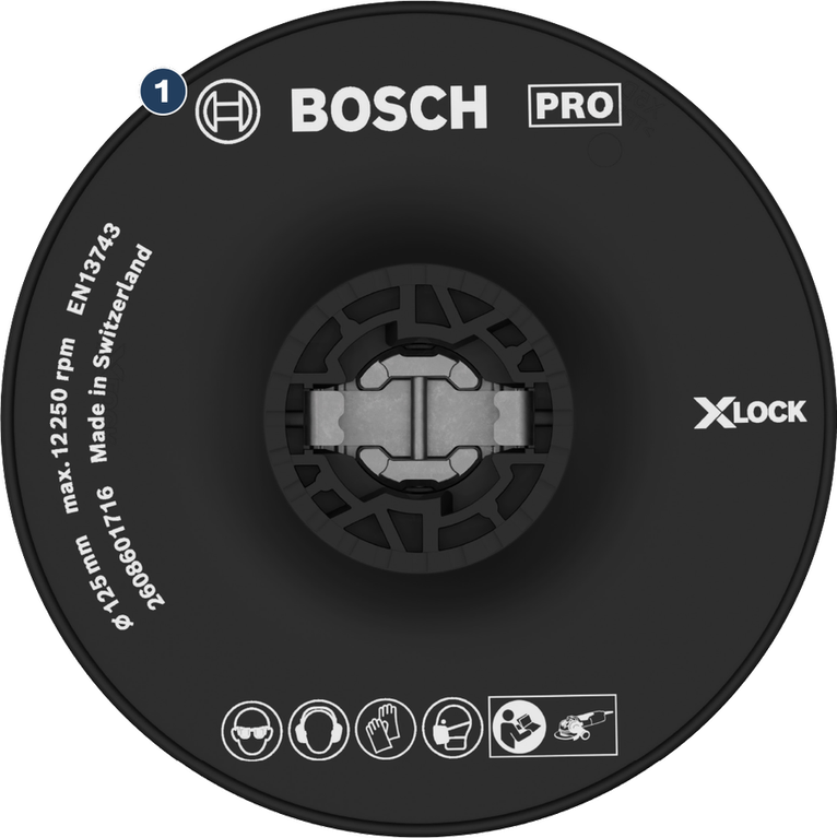 Tấm lót máy mài góc Bosch X-LOCK PRO.