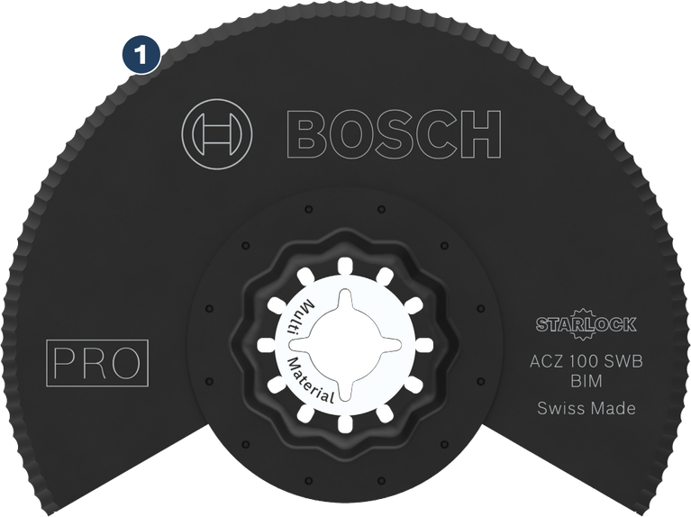 Lưỡi dao đa năng Bosch PRO ACZ 100 SWB, 100 mm.