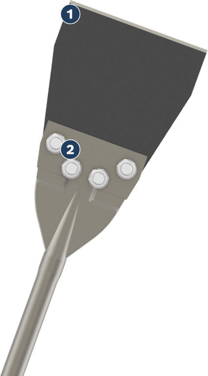 Máy cạo sàn Bosch PRO SDS max 152 x 635 mm.