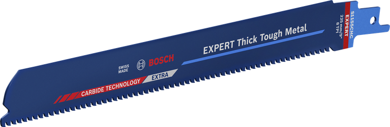 Bền bỉ cắt kim loại cứng, dày Lưỡi cưa lọng cacbua kim loại cứng Bosch Expert.