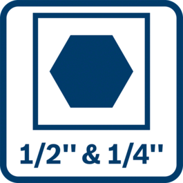 Ống cặp mũi khoan 2-trong-1 – cho nhiều ứng dụng hơn kết hợp 1/2" vuông vàd 1/4" lục giác