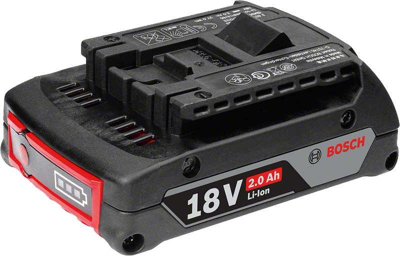 Bộ pin lithium-ion Bosch 18V 2.0Ah.