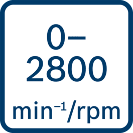 Tốc độ không tải 0 - 2800 min-1/rpm 