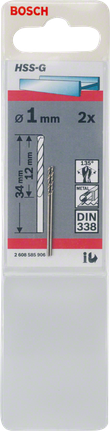 Mũi khoan kim loại Bosch 1 mm HSS-G.
