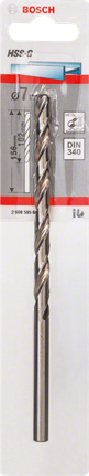 Mũi khoan kim loại HSS-G, DIN 340 Mũi khoan kim loại Bosch 7 mm HSS-G.