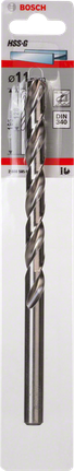 Mũi khoan kim loại HSS-G, DIN 340 Mũi khoan kim loại Bosch 11 mm HSS-G DIN 340.