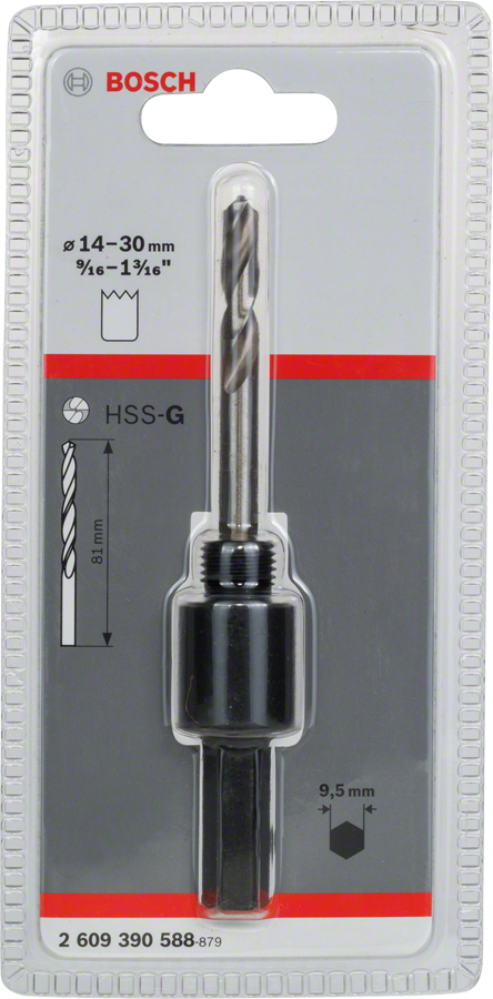 Bộ chuyển đổi đầu tuýp lục giác Bosch dùng cho mũi khoan lỗ 14-30 mm.