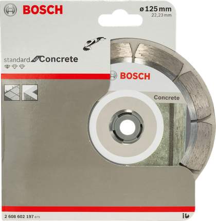 Đĩa cắt bê tông kim cương Bosch 125 mm.