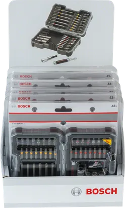Bộ mũi khoan và đai ốc 43 chi tiết Bosch.
