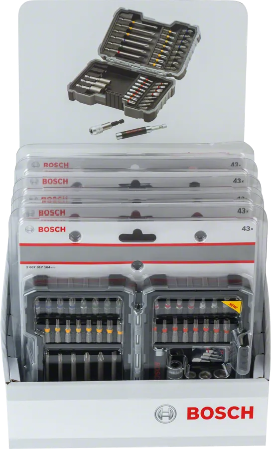 Bộ mũi khoan và đai ốc 43 chi tiết Bosch.