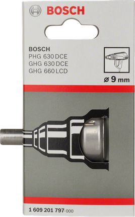 Đầu thổi nhiệt dạng côn Vòi phun giảm Bosch 9 mm.