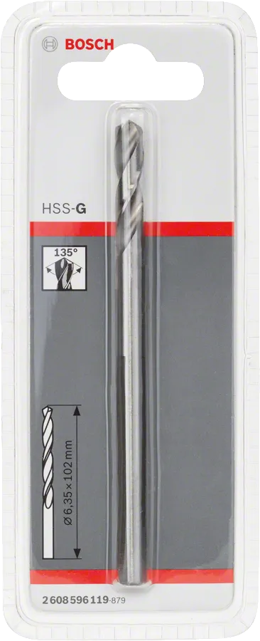Mũi khoan dẫn hướng Bosch HSS-G 6,35 mm dùng để khoan chính xác.