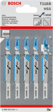 Lưỡi cưa lọng Bosch T118B 3/8″ kim loại.