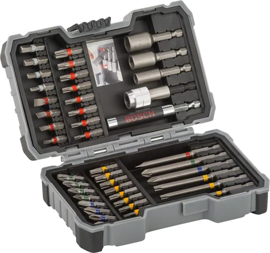 Bộ mũi tua vít và đầu tuýp Extra Hard, 43 chi tiết Bộ dụng cụ điện cầm tay 43 món Bosch .