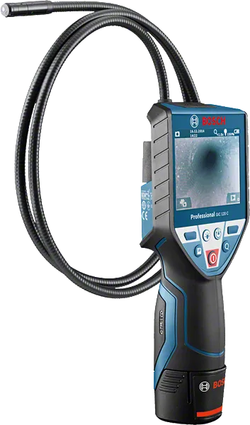 Camera kiểm tra Bosch GIC 120 C với màn hình 3,5 inch.