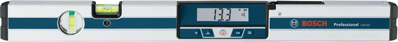 Máy đo độ nghiêng kỹ thuật số Bosch GIM 60 có màn hình LCD.