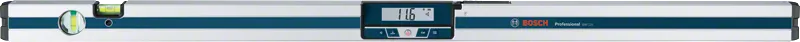 Máy đo độ nghiêng kỹ thuật số Bosch GIM 120 có màn hình LCD.
