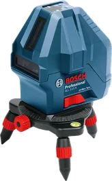 Máy cân bằng laser Bosch GLL 3-15 X có chân đế ba chân.