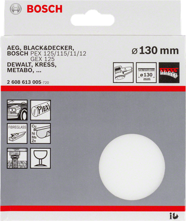 Miếng bọt biển đánh bóng Bosch 130 mm.