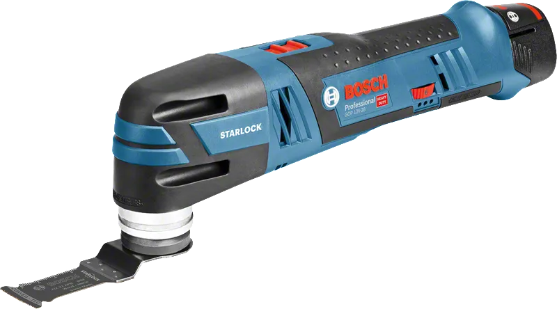 Dụng cụ đa năng dùng pin Bosch GOP 12V-28 có lưỡi Starlock.