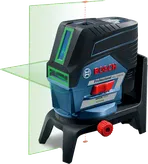 Máy cân bằng laser Bosch GCL 250 CG với tia laser màu xanh lá cây.