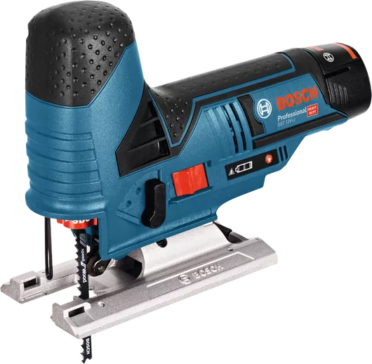 Máy cưa lọng dùng pin Bosch GST 12V-LI cho khả năng cắt chính xác.