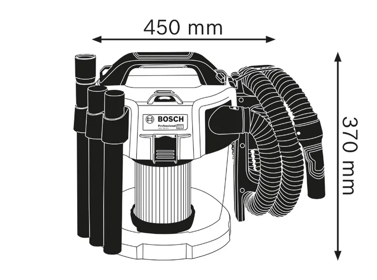 Kích thước máy hút bụi không dây
