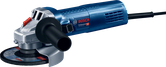 Máy mài góc Bosch GWS 900-100 có tay cầm bên hông.