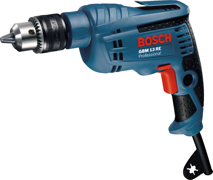 Máy khoan Bosch GBM 13 RE có động cơ 600W.