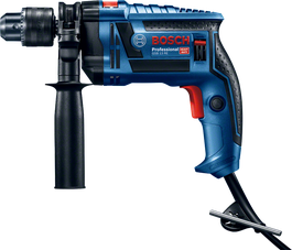 Máy khoan động lực Bosch GSB 13 RE có tay cầm bên hông.