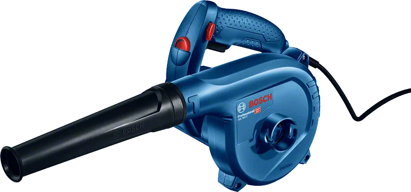 Máy thổi Bosch GBL 800 E với tính năng hút bụi.