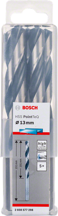 Bộ mũi khoan xoắn Bosch HSS PointTeQ 13mm.
