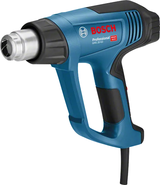 Súng nhiệt Bosch GHG 20-63 có thể điều chỉnh nhiệt độ.