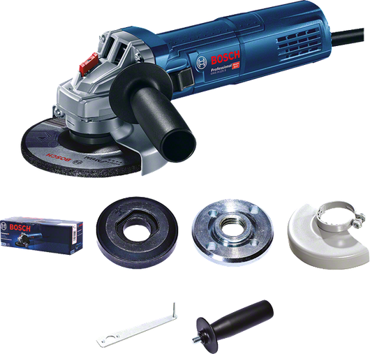 Máy mài góc Bosch GWS9-125S có phụ kiện.