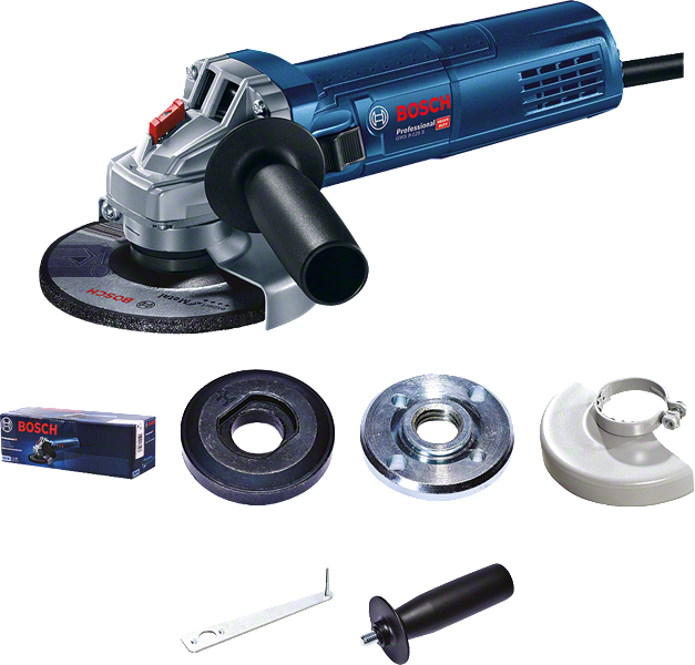 Máy mài góc Bosch GWS9-125S có phụ kiện.